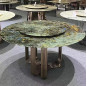 Green marble  dinner table